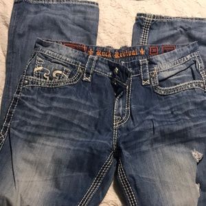 Rock revival men’s jeans